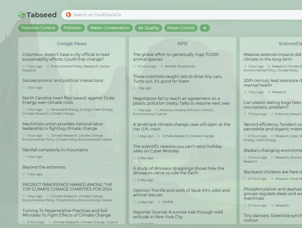 Tabseed Dashboard